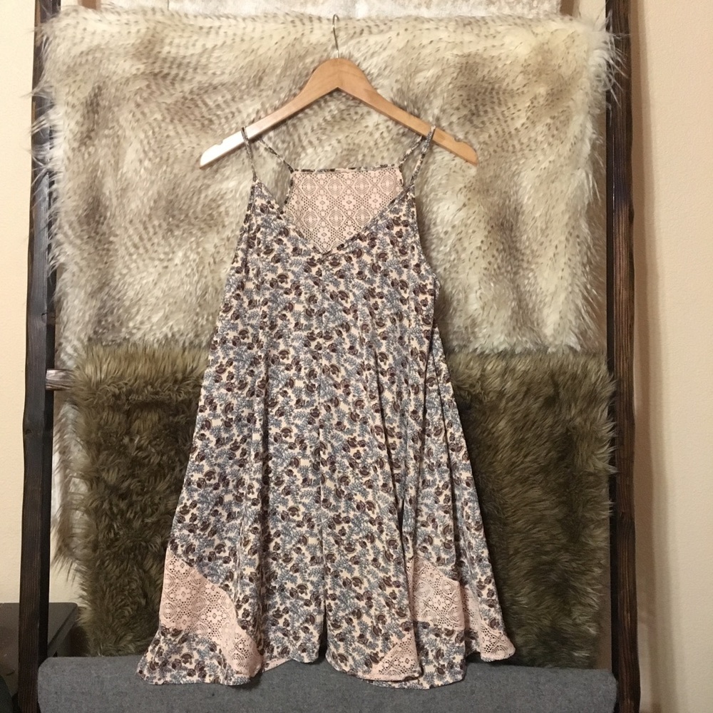 Kendall & Kylie Lace and Floral Dress